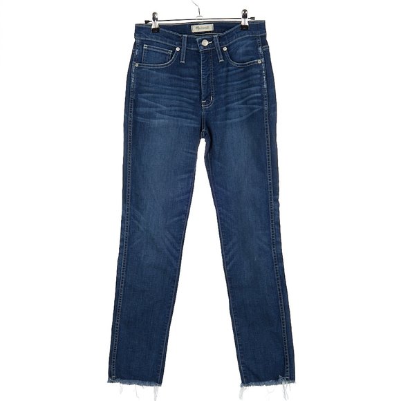 Madewell Slim Straight Jeans: Raw-Hem Edition Women's 27 - Picture 2 of 9